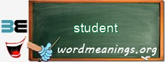 WordMeaning blackboard for student